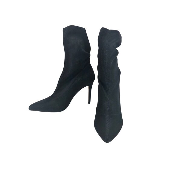 Jewel Badgley Mischka Ronnie Evening Stiletto Heel Booties Size 6.5 Black New - Picture 2 of 9